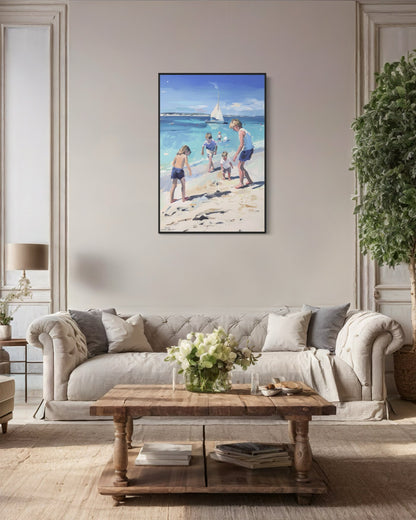 Cyrus Beach Canvas Print - Painted Paper