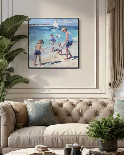 Cyrus Beach Canvas Print - Painted Paper