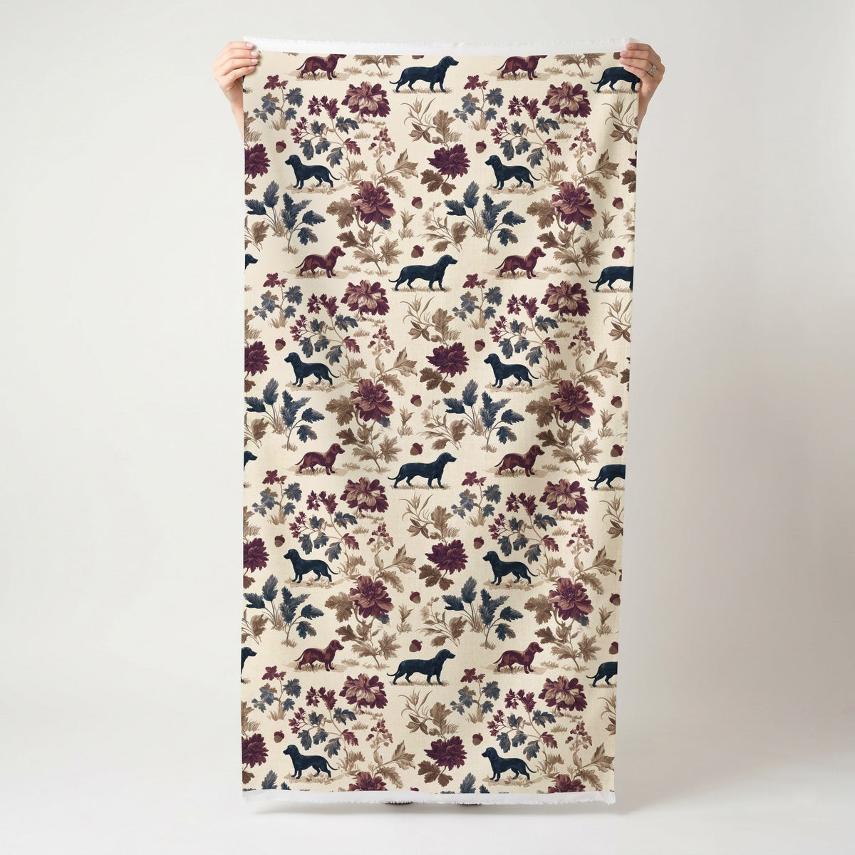 Dachshund Grove - Fabric - Painted Paper