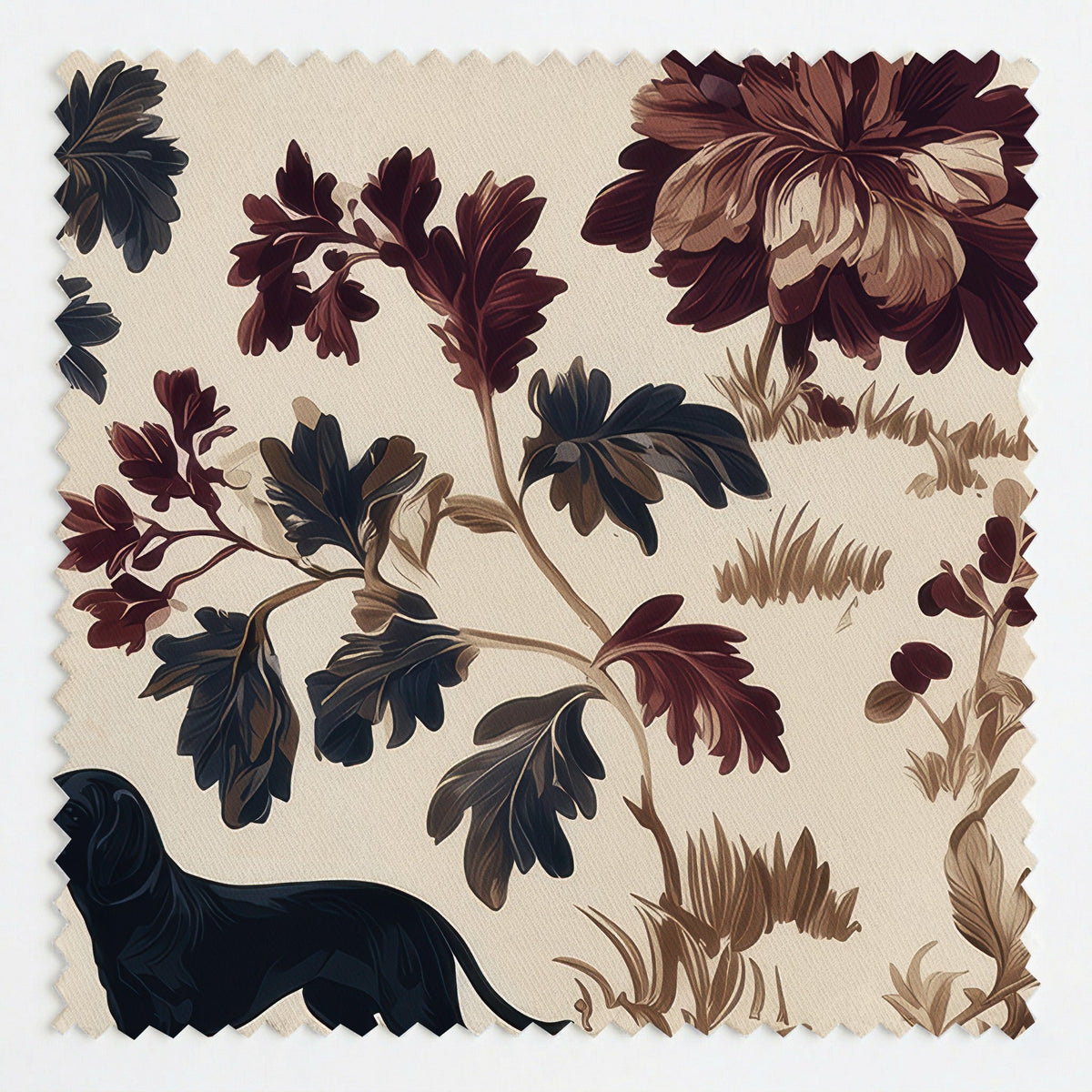 Dachshund Grove - Fabric - Painted Paper