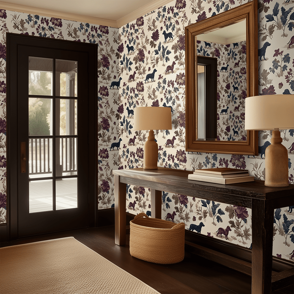 Dachshund Grove Wallpaper - Painted Paper