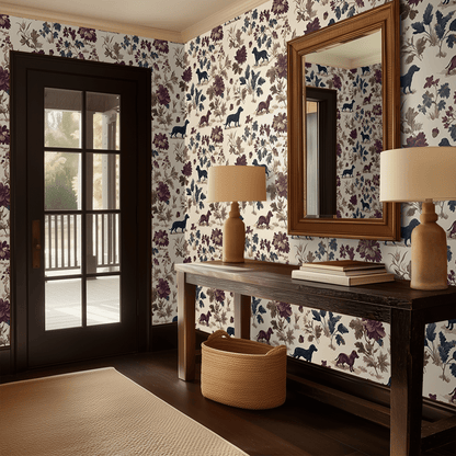 Dachshund Grove Wallpaper - Painted Paper