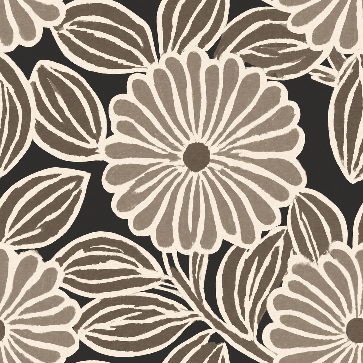 Daisy After Dark Wallpaper - Painted Paper