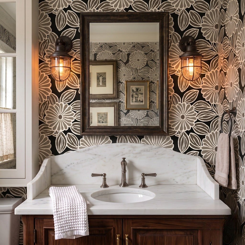 Daisy After Dark Wallpaper - Painted Paper