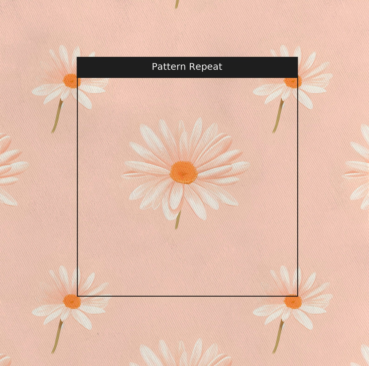 Daisy Chain - Fabric - Painted Paper