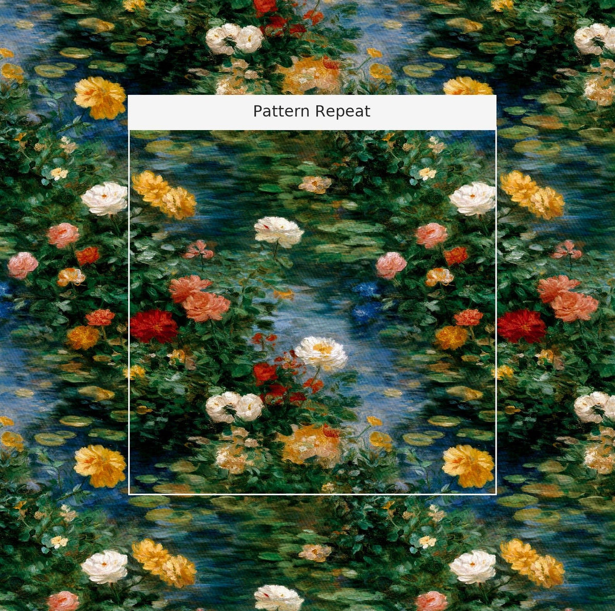 Dancing Gardens - Fabric - Painted Paper