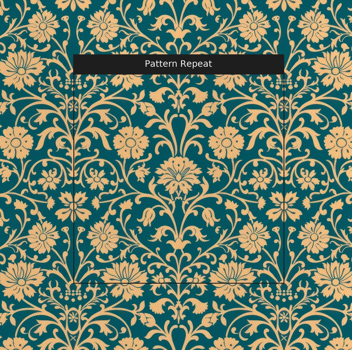 Daphne - Fabric - Painted Paper
