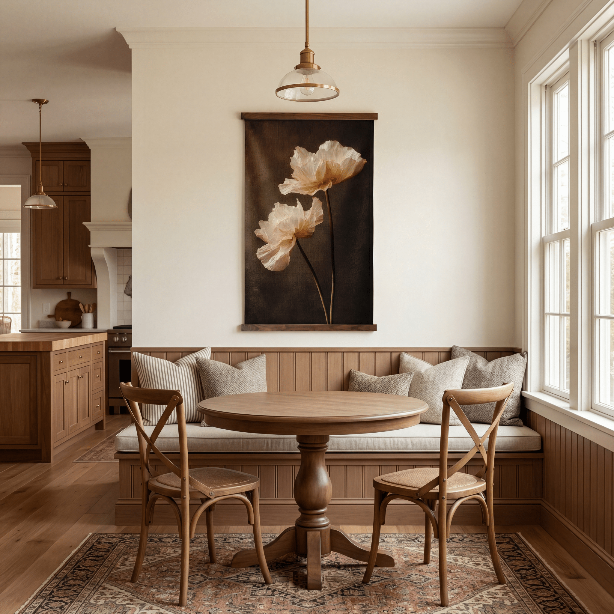 Delicate Poppies - Tapestry - Painted Paper