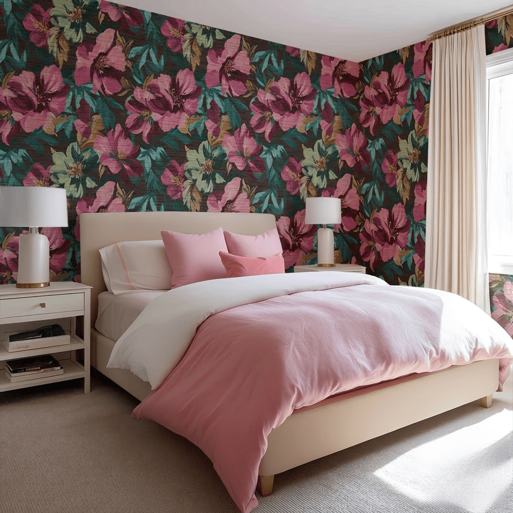 Delphara Faux Grasscloth Wallpaper - Painted Paper