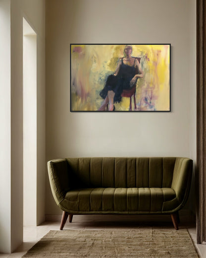 Denny Portrait Canvas Print - Painted Paper