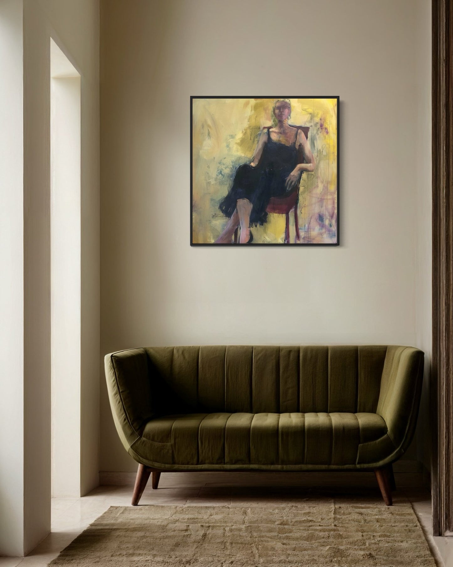 Denny Portrait Canvas Print - Painted Paper