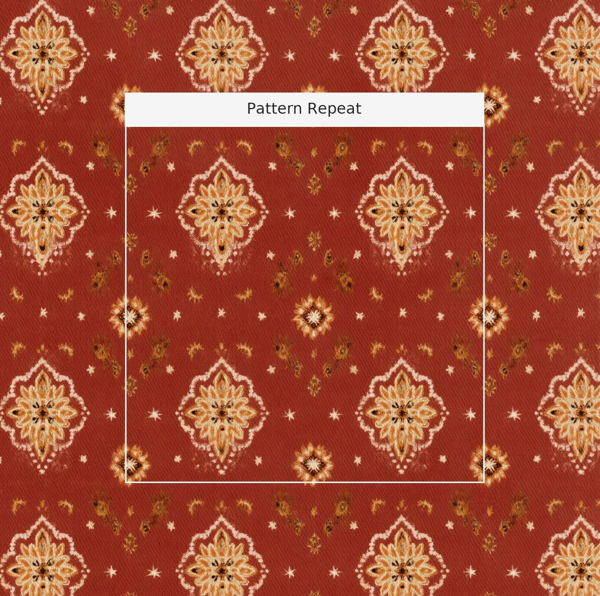 Desert Bloom - Fabric - Painted Paper