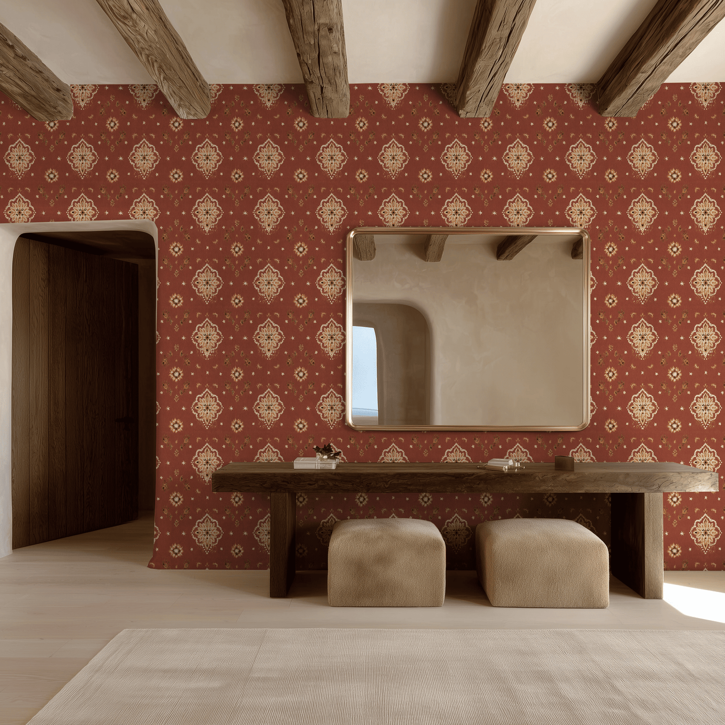 Desert Bloom Wallpaper - Painted Paper