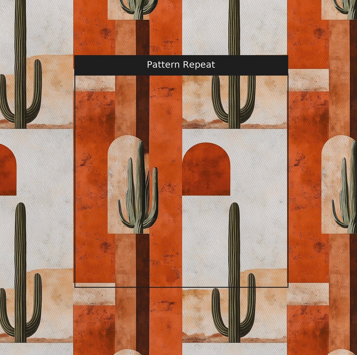 Desert Vista - Fabric - Painted Paper