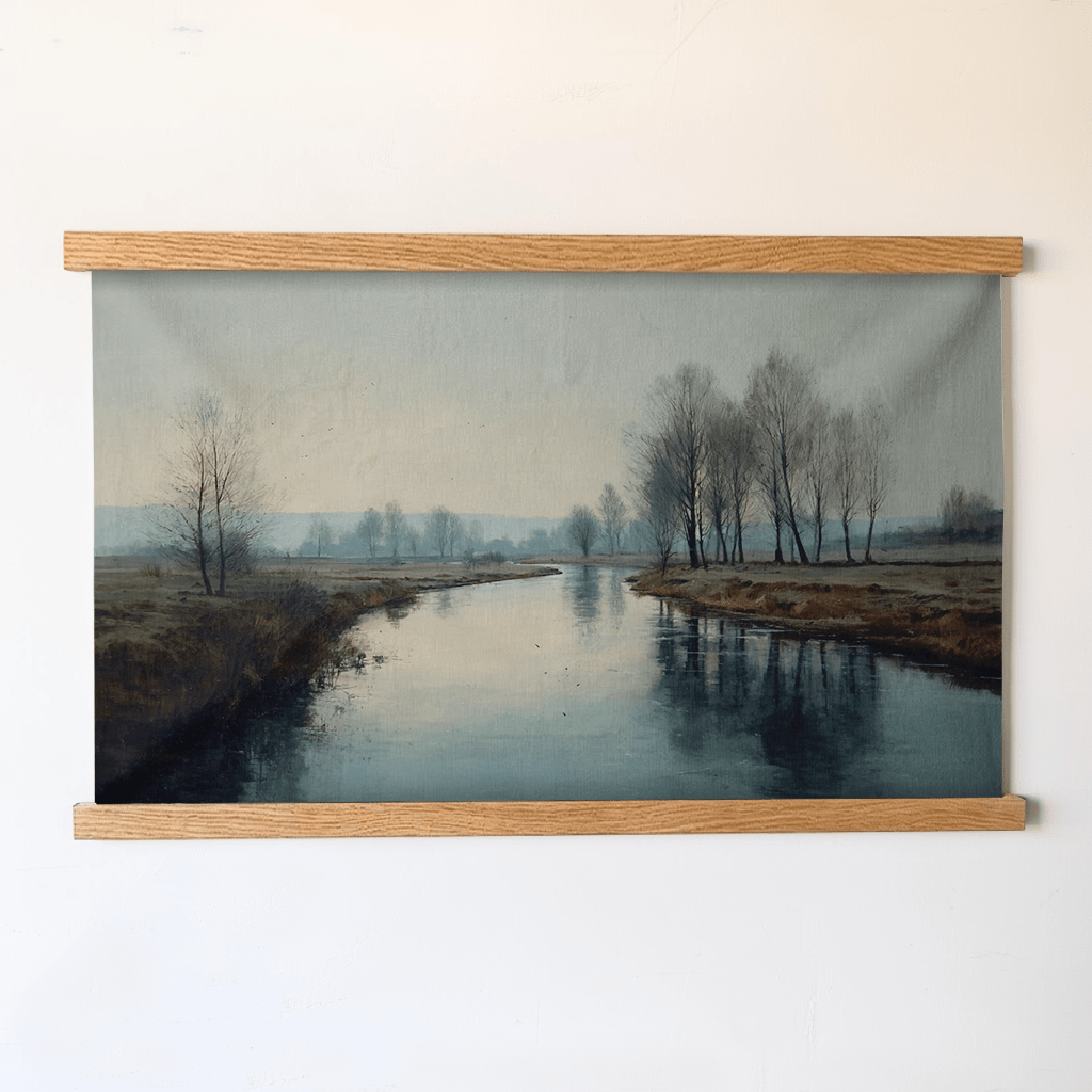Distant Current - Tapestry - Painted Paper