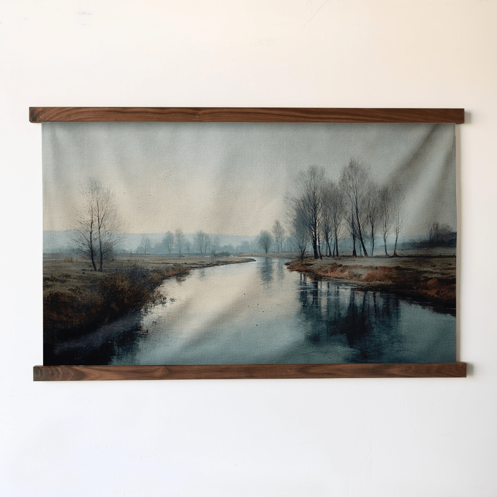 Distant Current - Tapestry - Painted Paper
