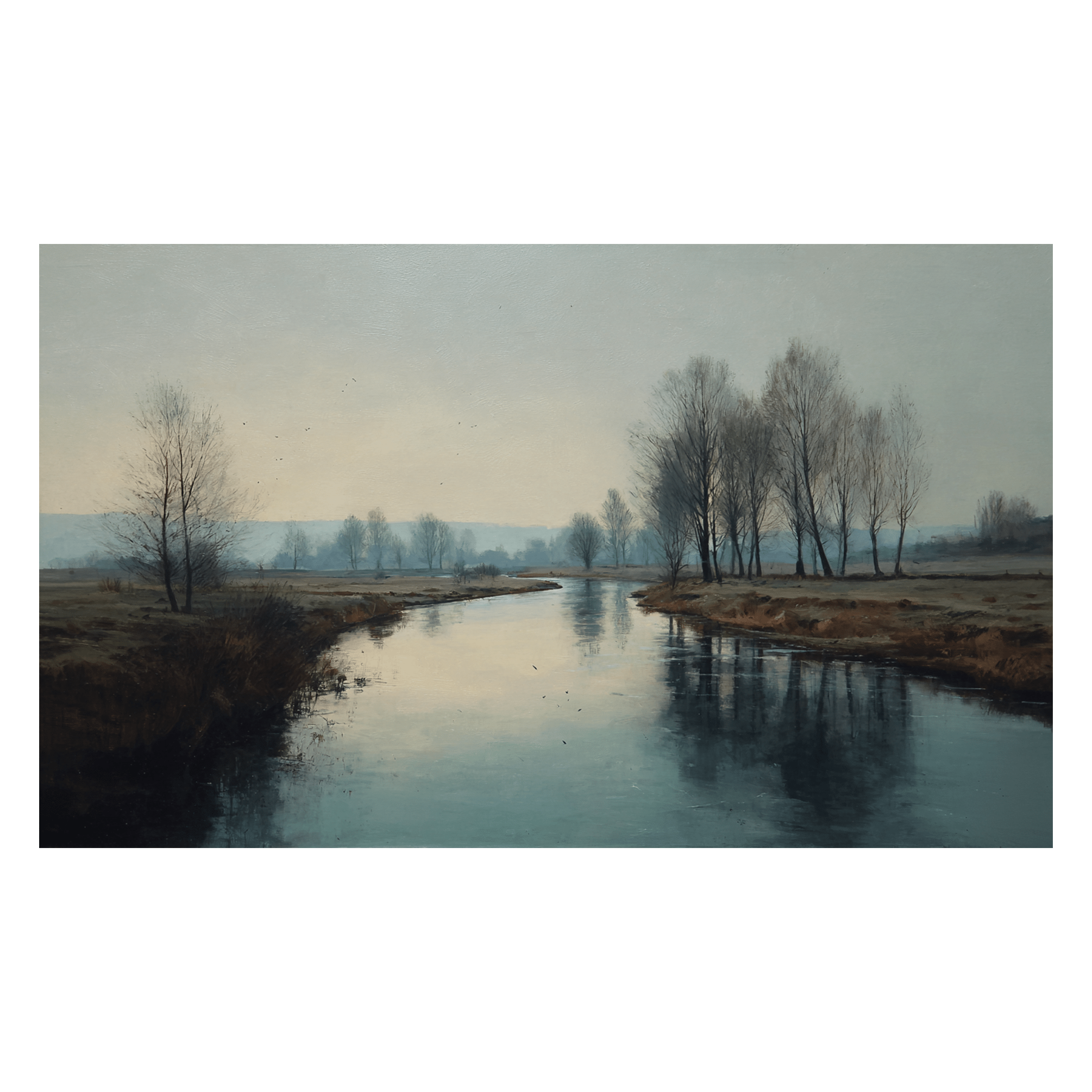 Distant Current - Tapestry - Painted Paper