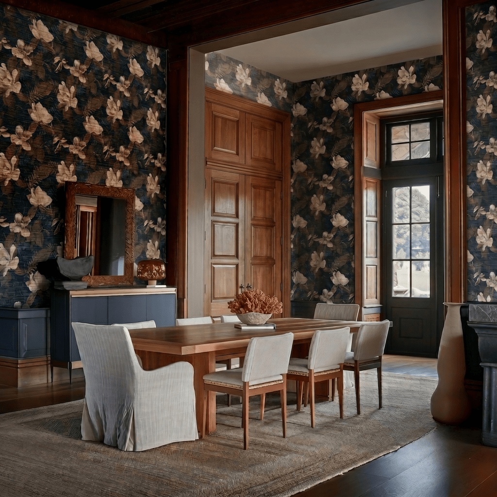 Dogwood Hollow Faux Grasscloth Wallpaper - Painted Paper