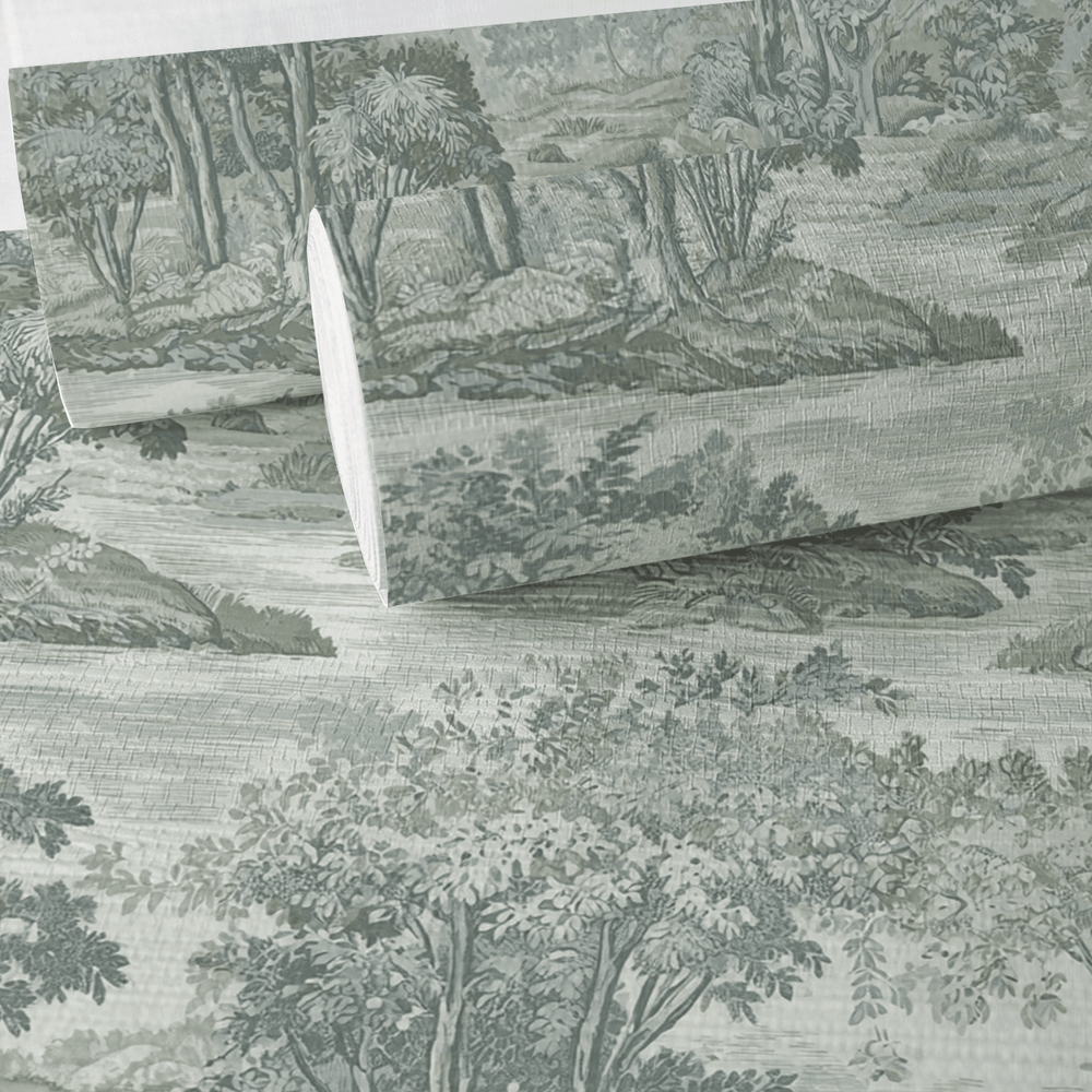 Dorinda Faux Grasscloth Wallpaper - Painted Paper