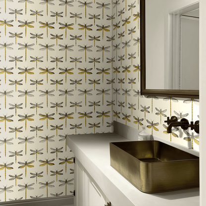 Dragonfly Disco Wallpaper - Painted Paper