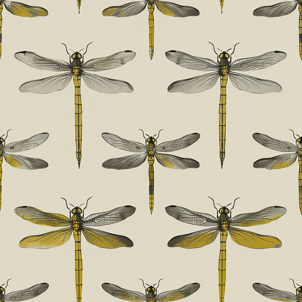 Dragonfly Disco Wallpaper - Painted Paper