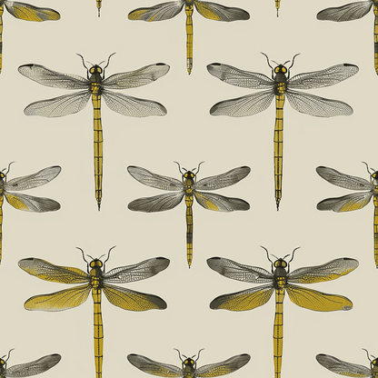 Dragonfly Disco Wallpaper - Painted Paper
