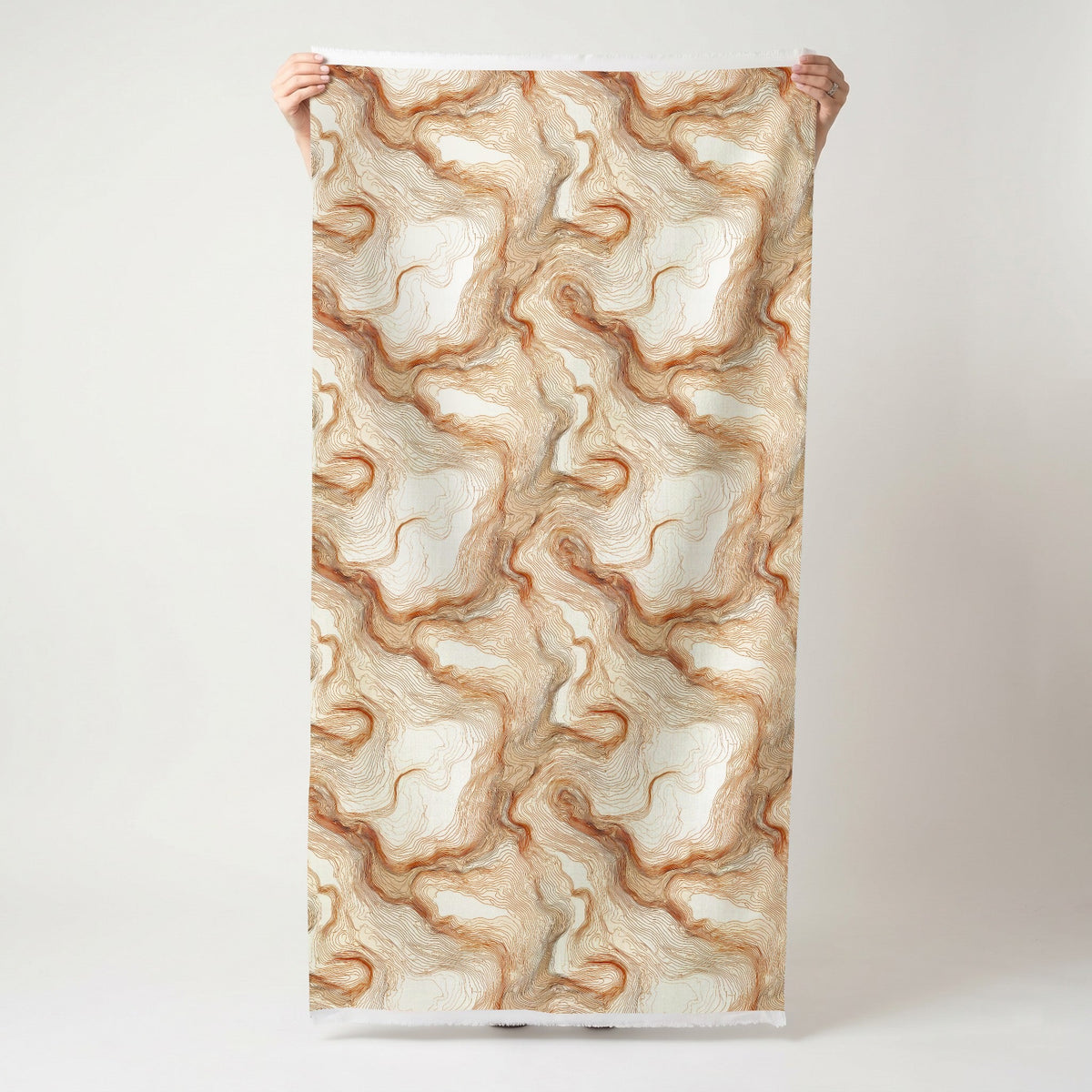 Drifted Layers Pattern - Fabric - Painted Paper