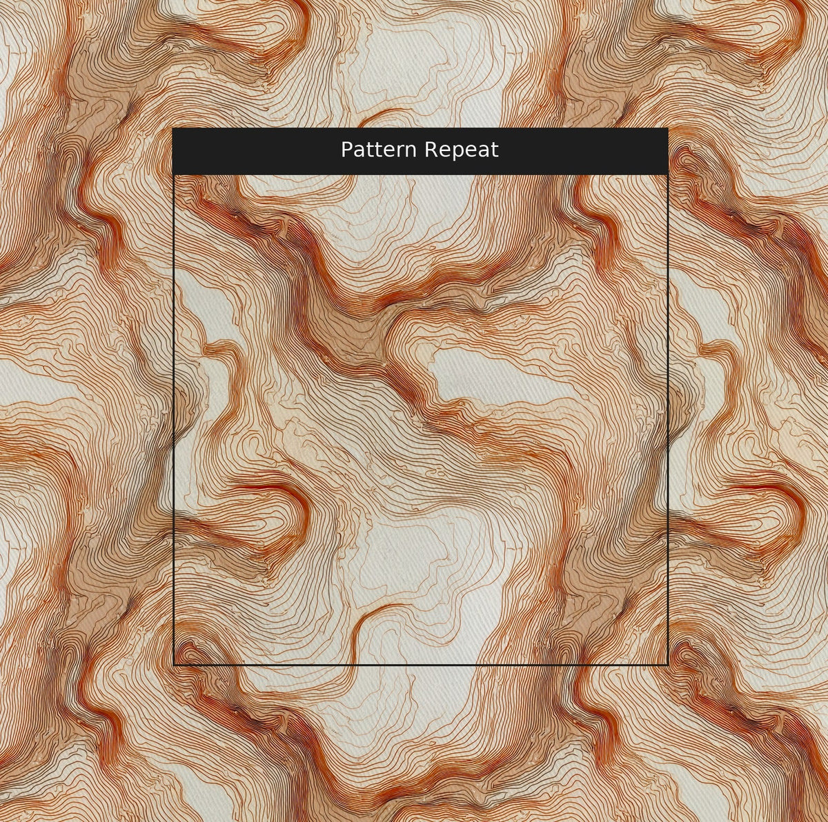 Drifted Layers Pattern - Fabric - Painted Paper