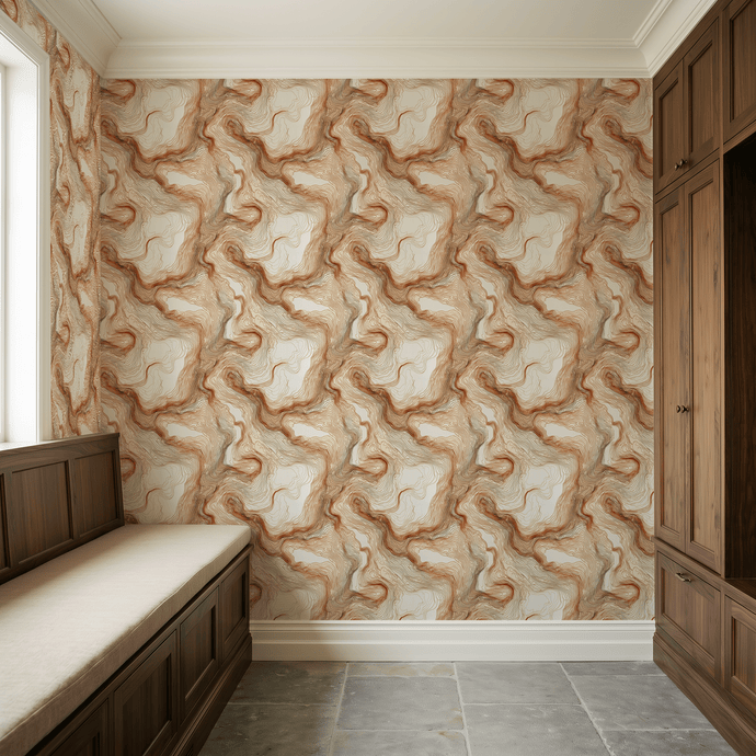Drifted Layers Pattern Wallpaper – Painted Paper