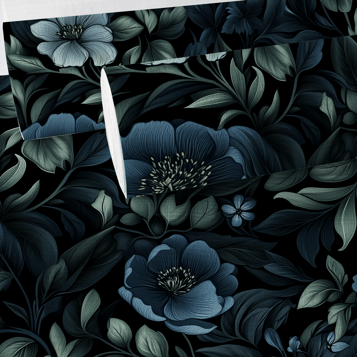 Duskwither Bloom Faux Grasscloth Wallpaper - Painted Paper