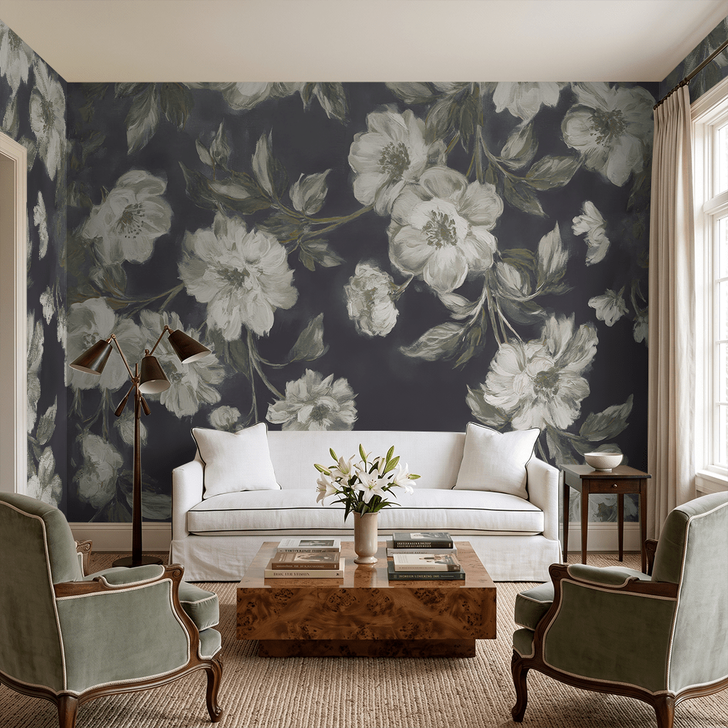 Dusky Botanica - Wall Mural - Painted Paper