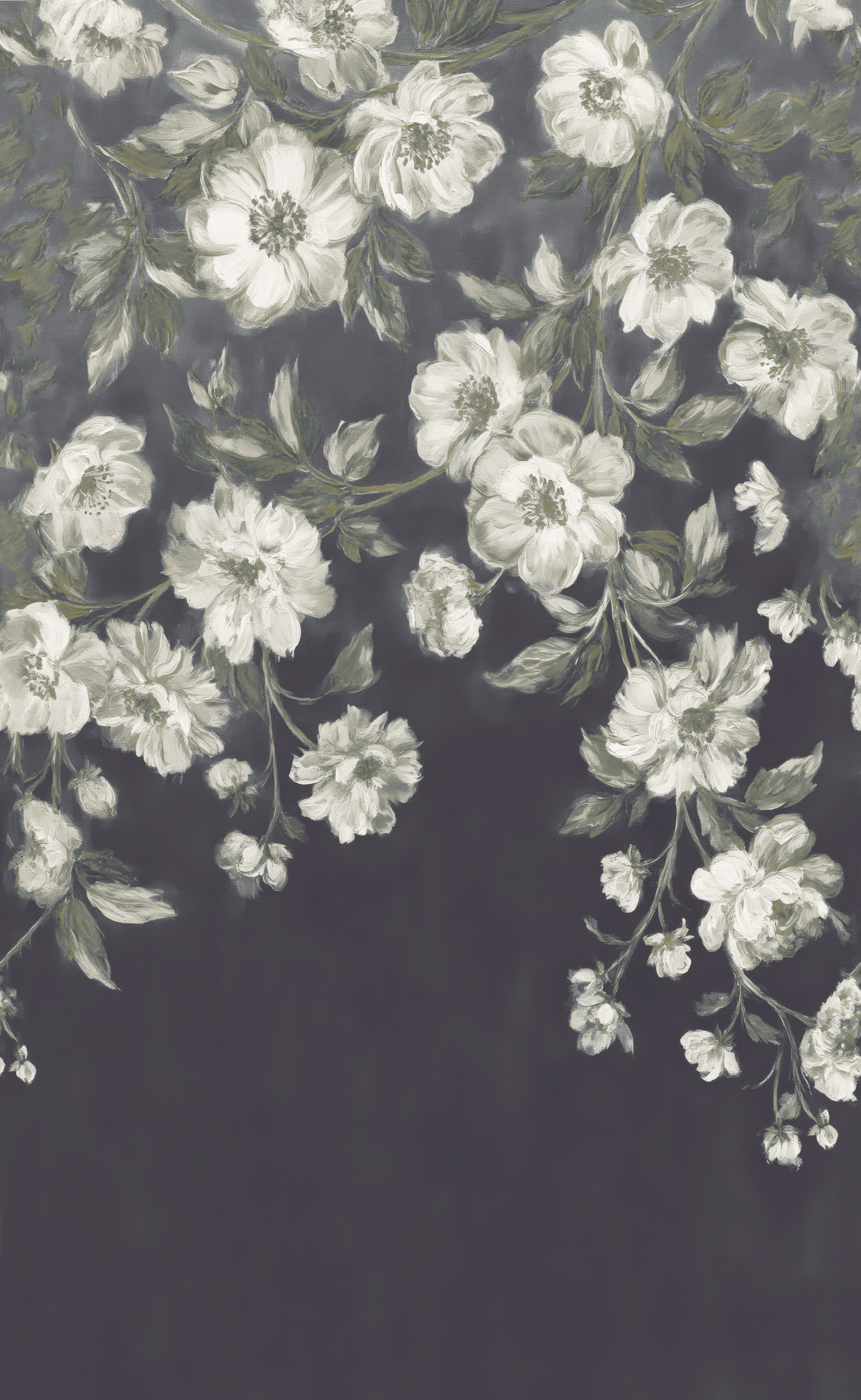 Dusky Botanica - Wall Mural - Painted Paper