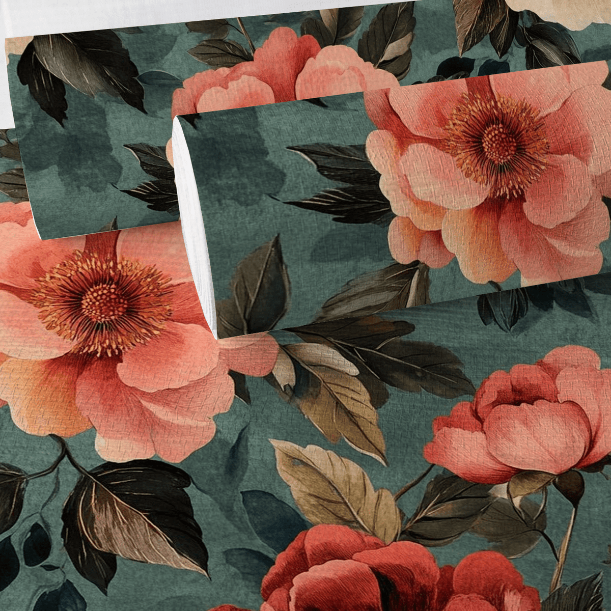 Dusky Rose Faux Grasscloth Wallpaper - Painted Paper