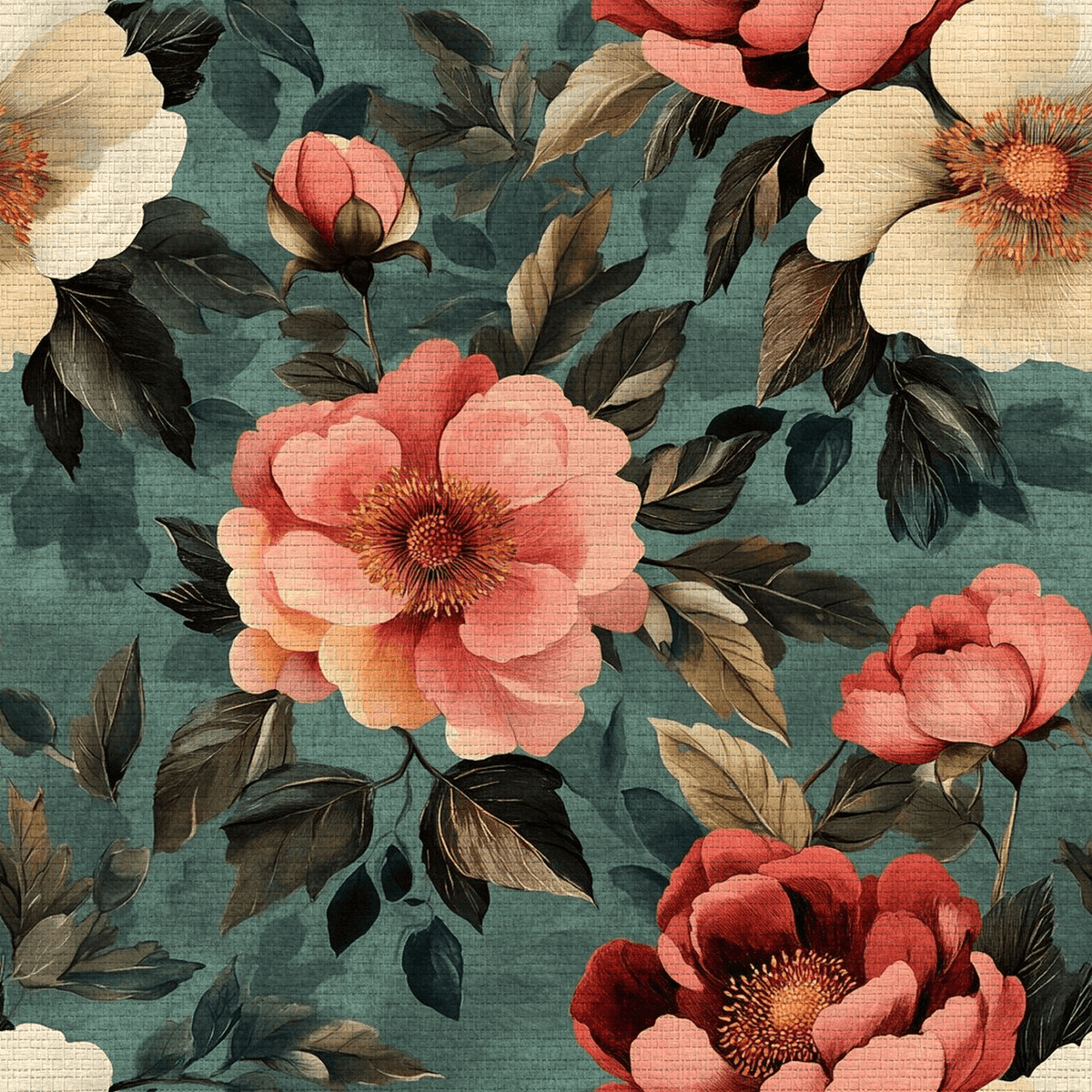 Dusky Rose Faux Grasscloth Wallpaper - Painted Paper