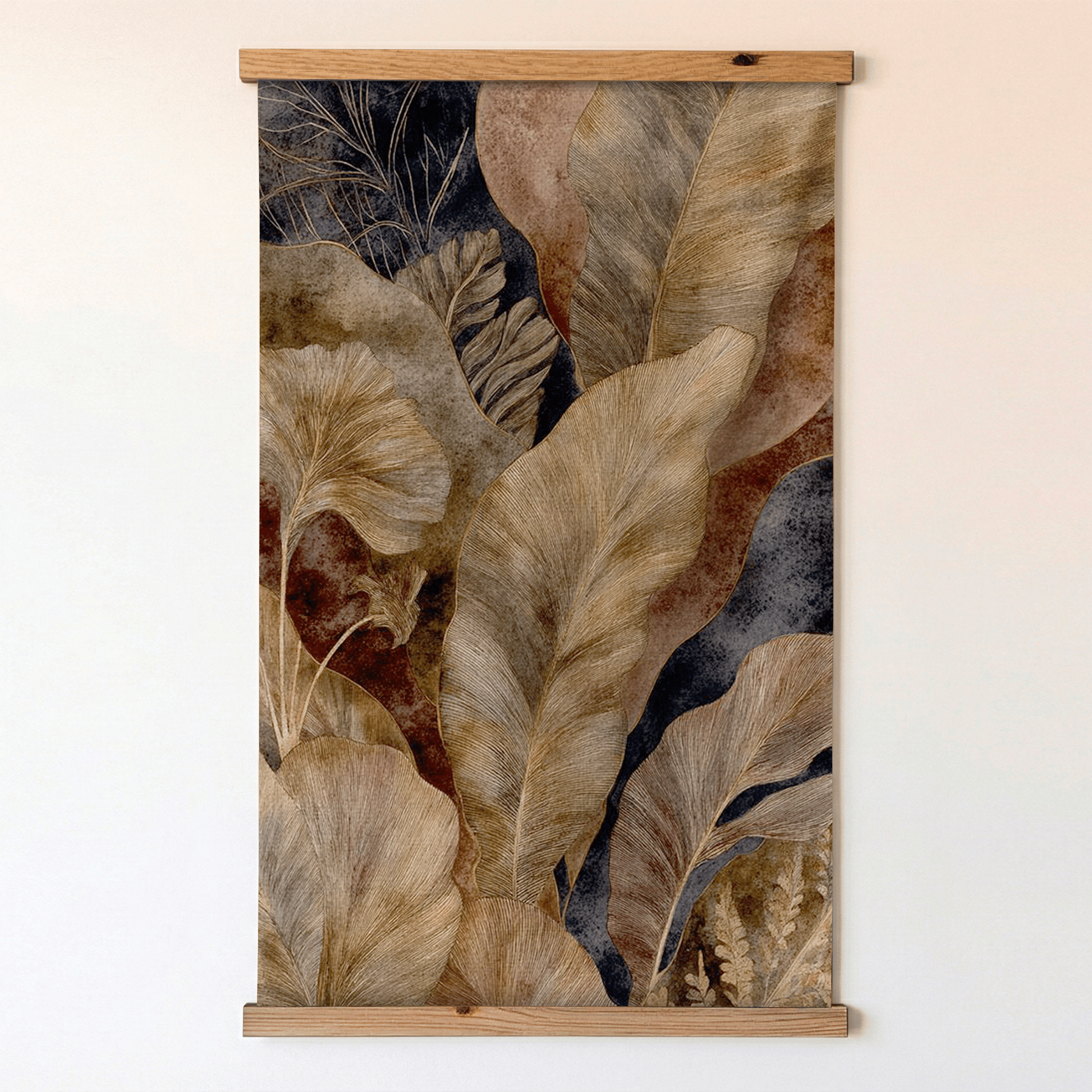 Earthen Foliage - Tapestry - Painted Paper