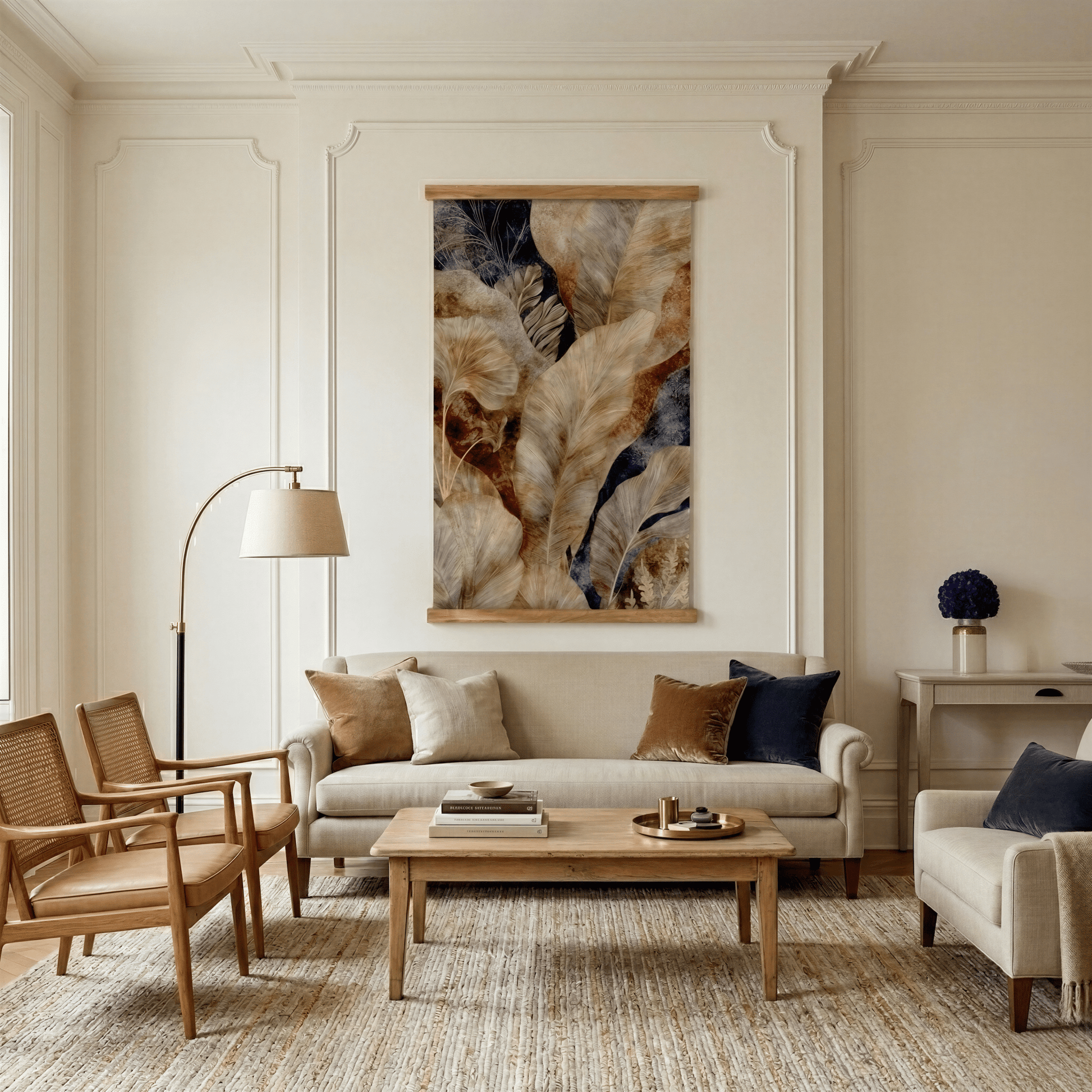 Earthen Foliage - Tapestry - Painted Paper