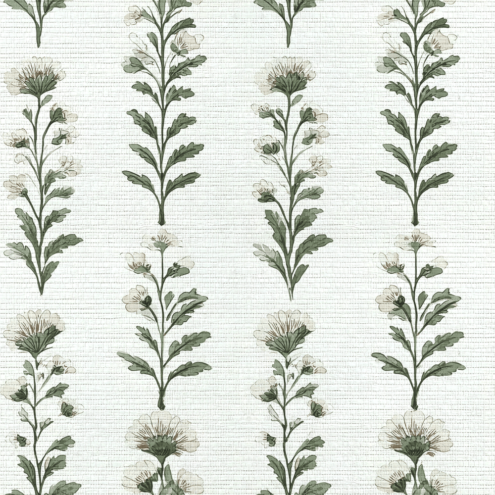 Effie Block Print Faux Grasscloth Wallpaper - Painted Paper