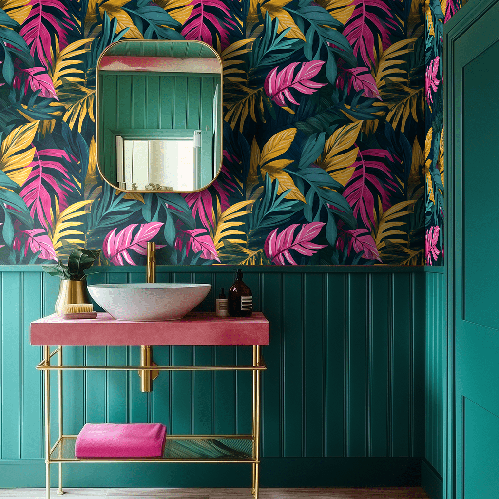 Electric Tropic Wallpaper - Painted Paper
