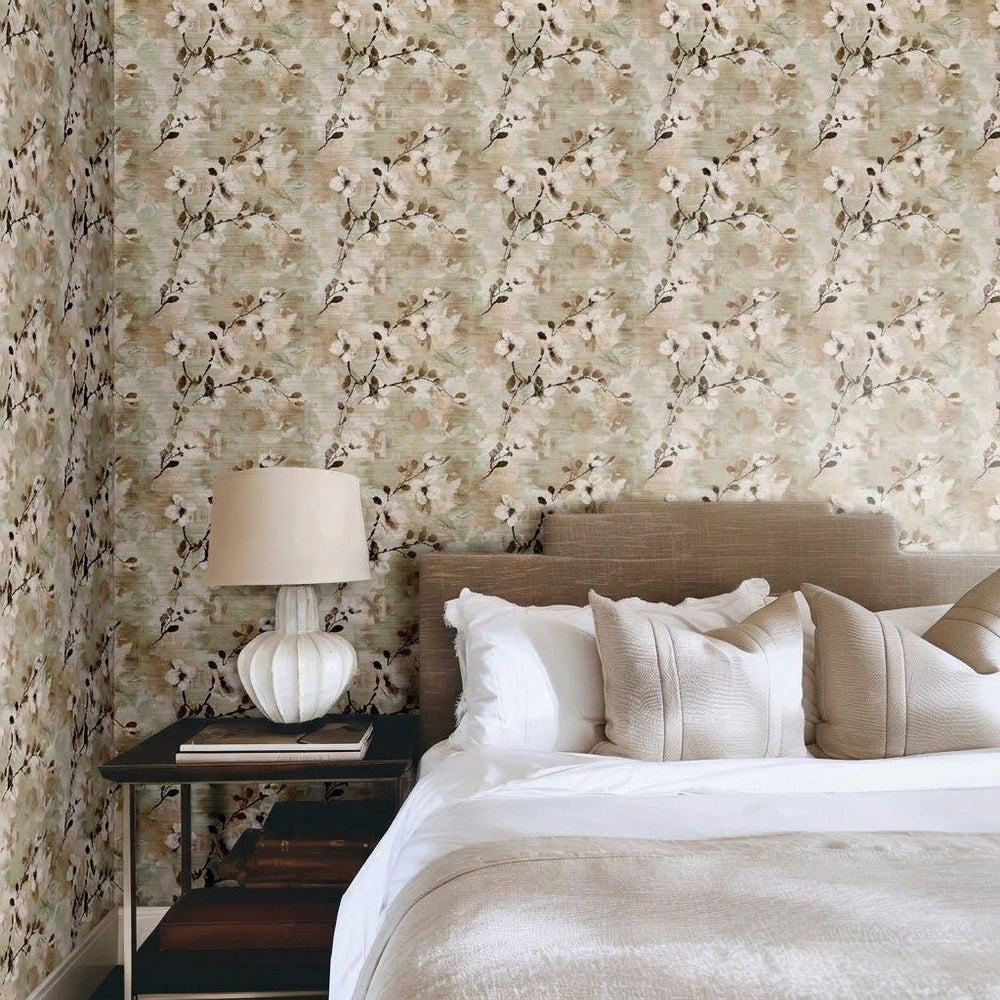 Eliza Faux Grasscloth Wallpaper - Painted Paper