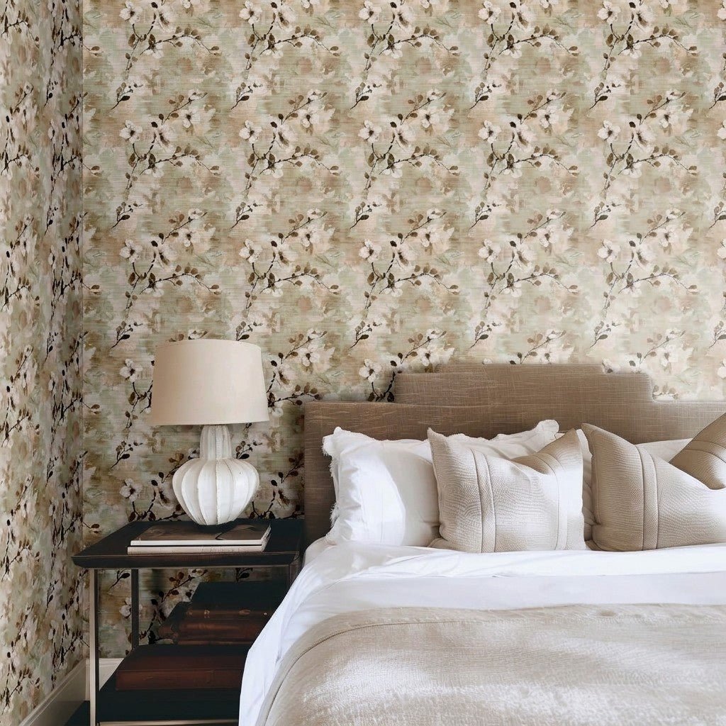 Eliza Faux Grasscloth Wallpaper - Painted Paper