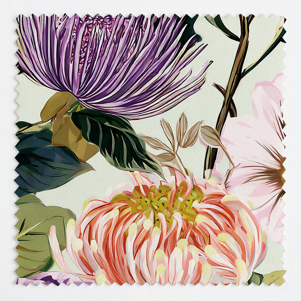 Ellie's Bouquet - Fabric - Painted Paper