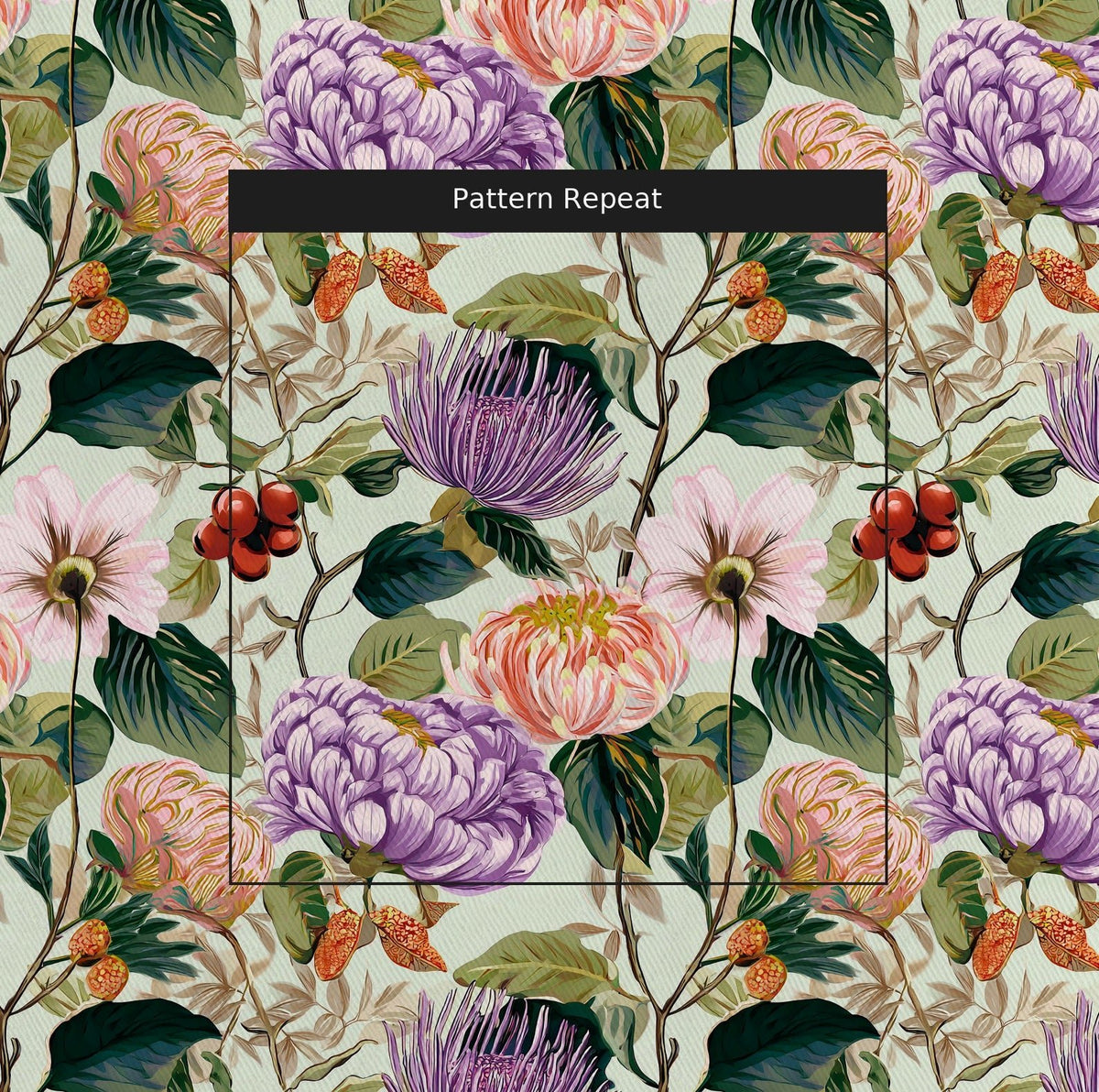 Ellie's Bouquet - Fabric - Painted Paper