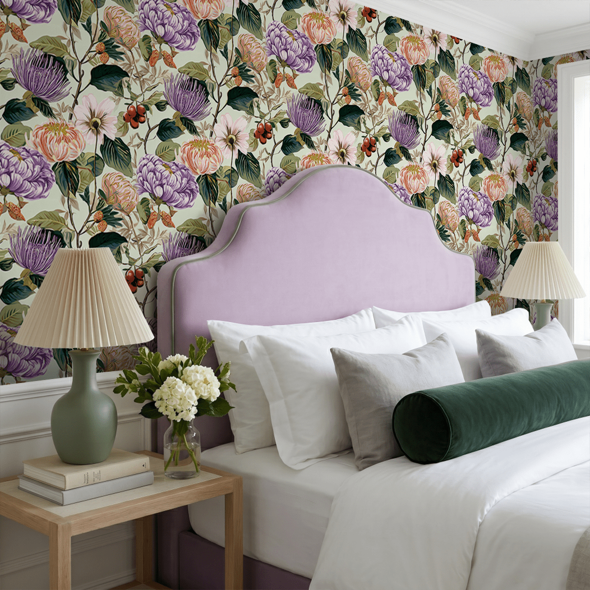 Ellie's Bouquet Wallpaper - Painted Paper
