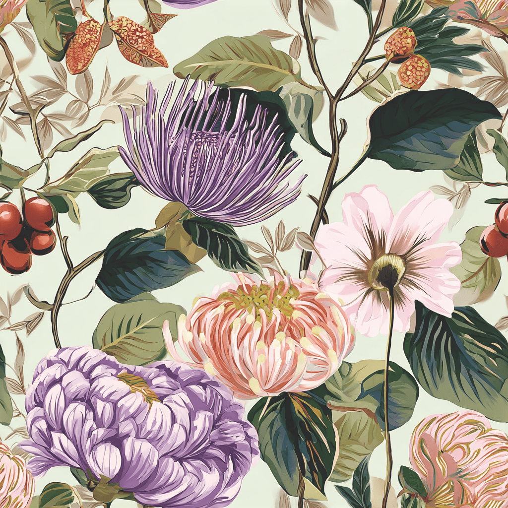 Ellie's Bouquet Wallpaper - Painted Paper