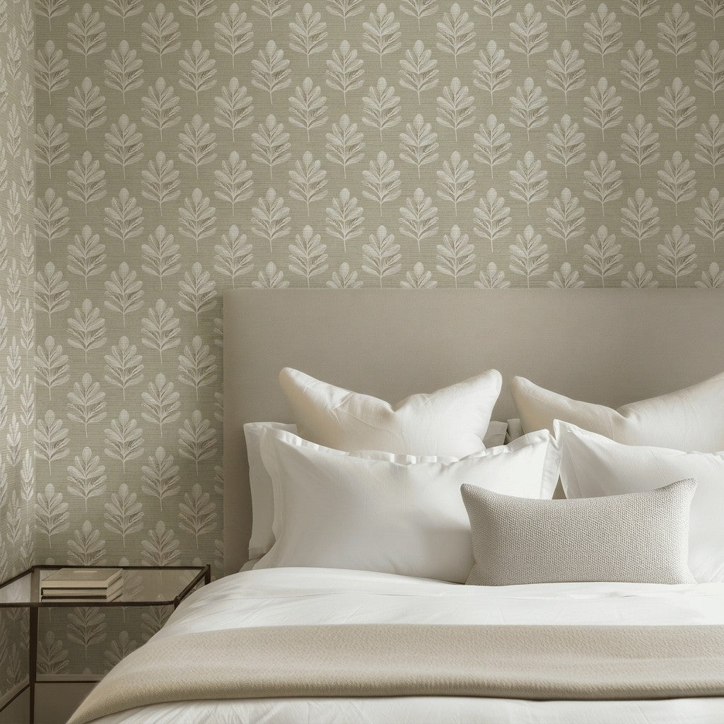Elmstead Faux Grasscloth Wallpaper - Painted Paper