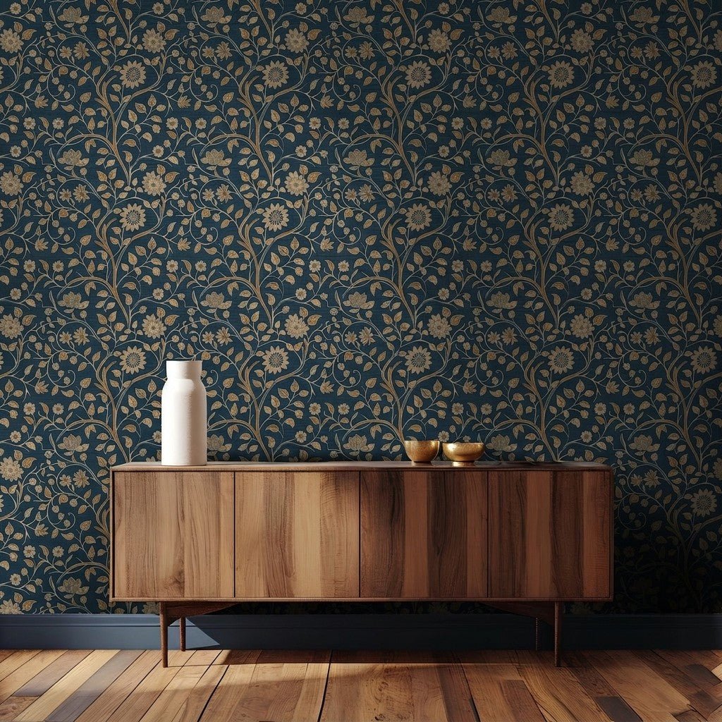 Eloise Faux Grasscloth Wallpaper - Painted Paper