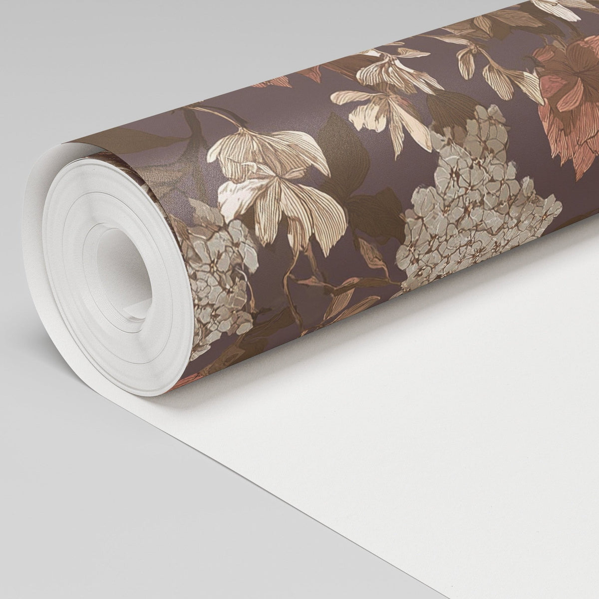 Eloise Hydrangea Floral Wallpaper - Painted Paper