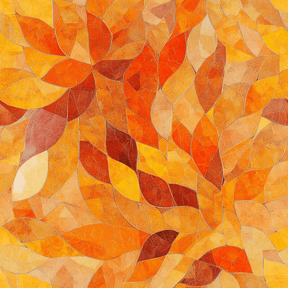 Ember Leaves Wallpaper - Painted Paper