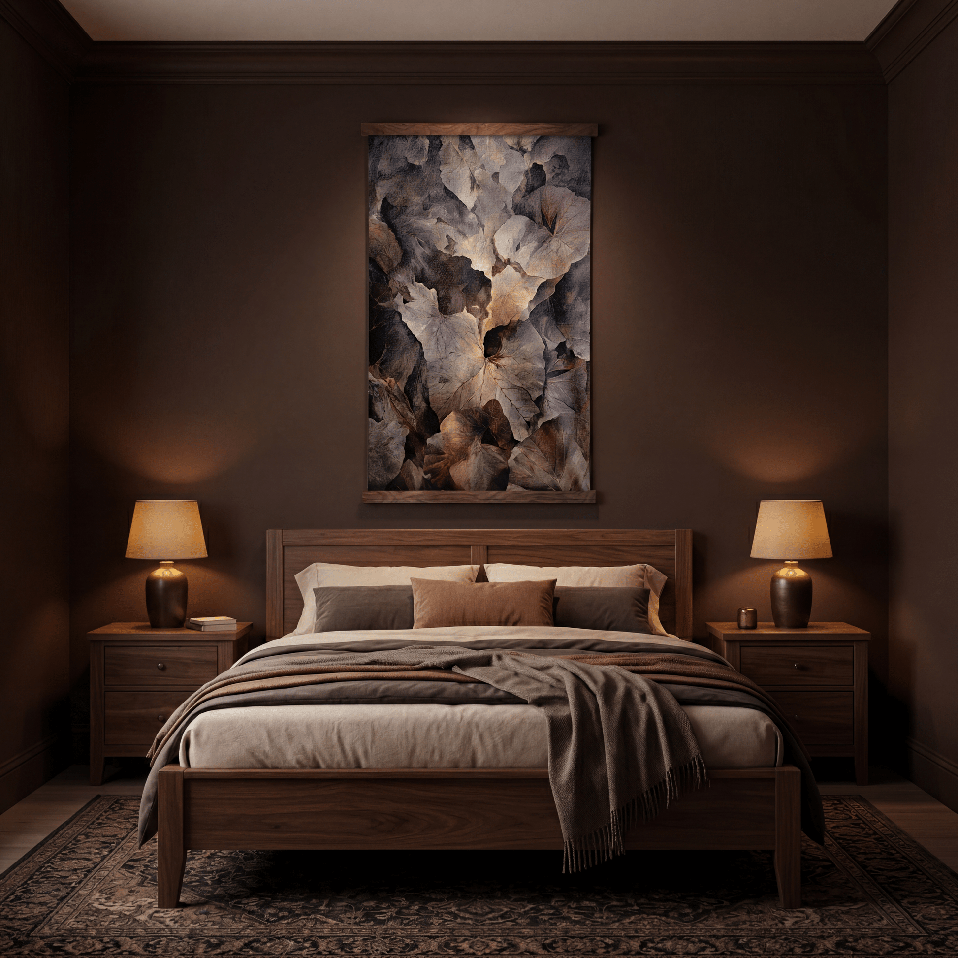 Ember Veil - Tapestry - Painted Paper