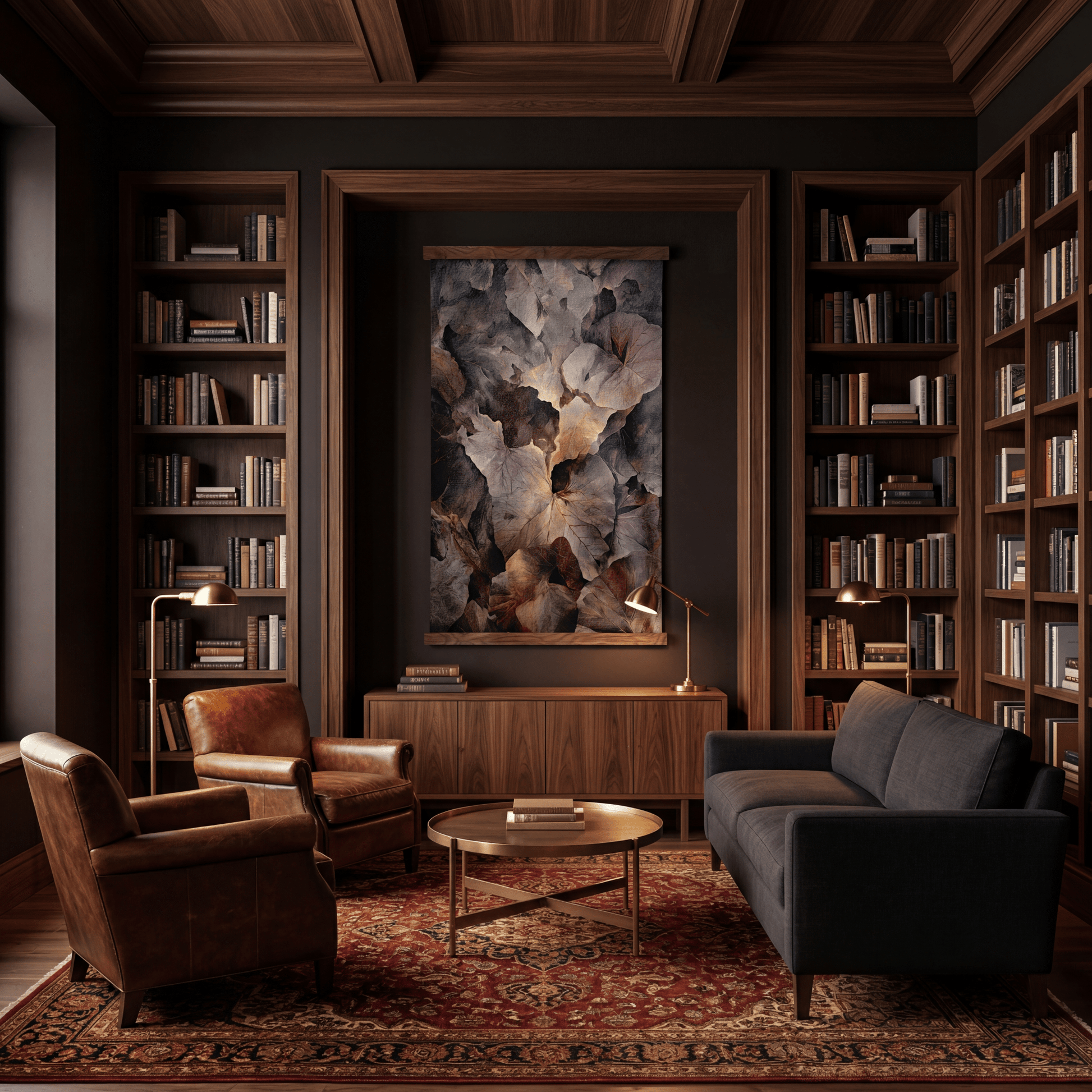 Ember Veil - Tapestry - Painted Paper